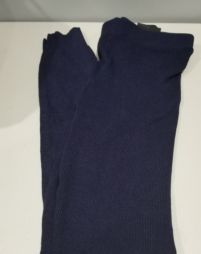 Navy Knit Leggings